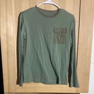 Kids Green Long Sleeve Shirt